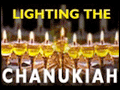 Lighting the Chanukiah