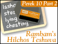 Rambam: Hilchos Tshuva-Perek 10, Part. 2