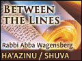 Ha'azinu/ Shabbat Shuva: Bottoms Up