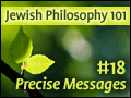 Jewish Philosophy 101: #18 Precise Messages