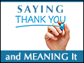 How to Say Thank You ... and Mean It